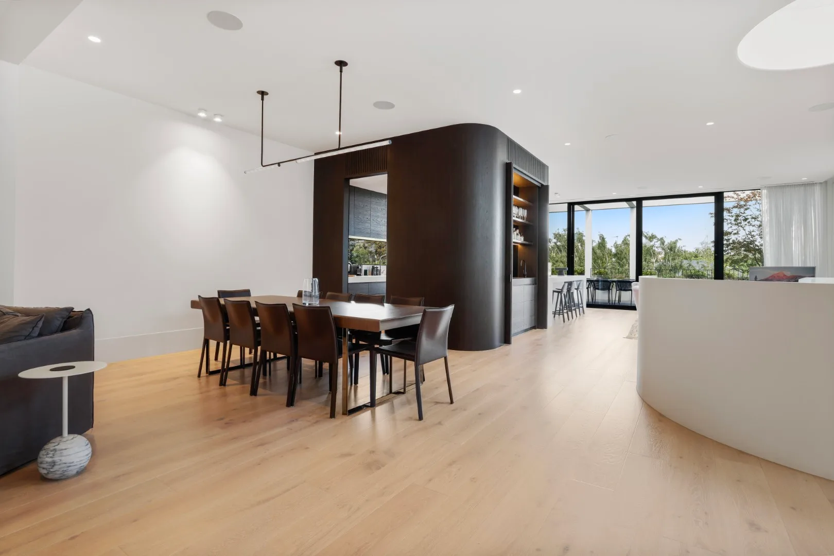 Cloverdale. Dining room opening to the garden.