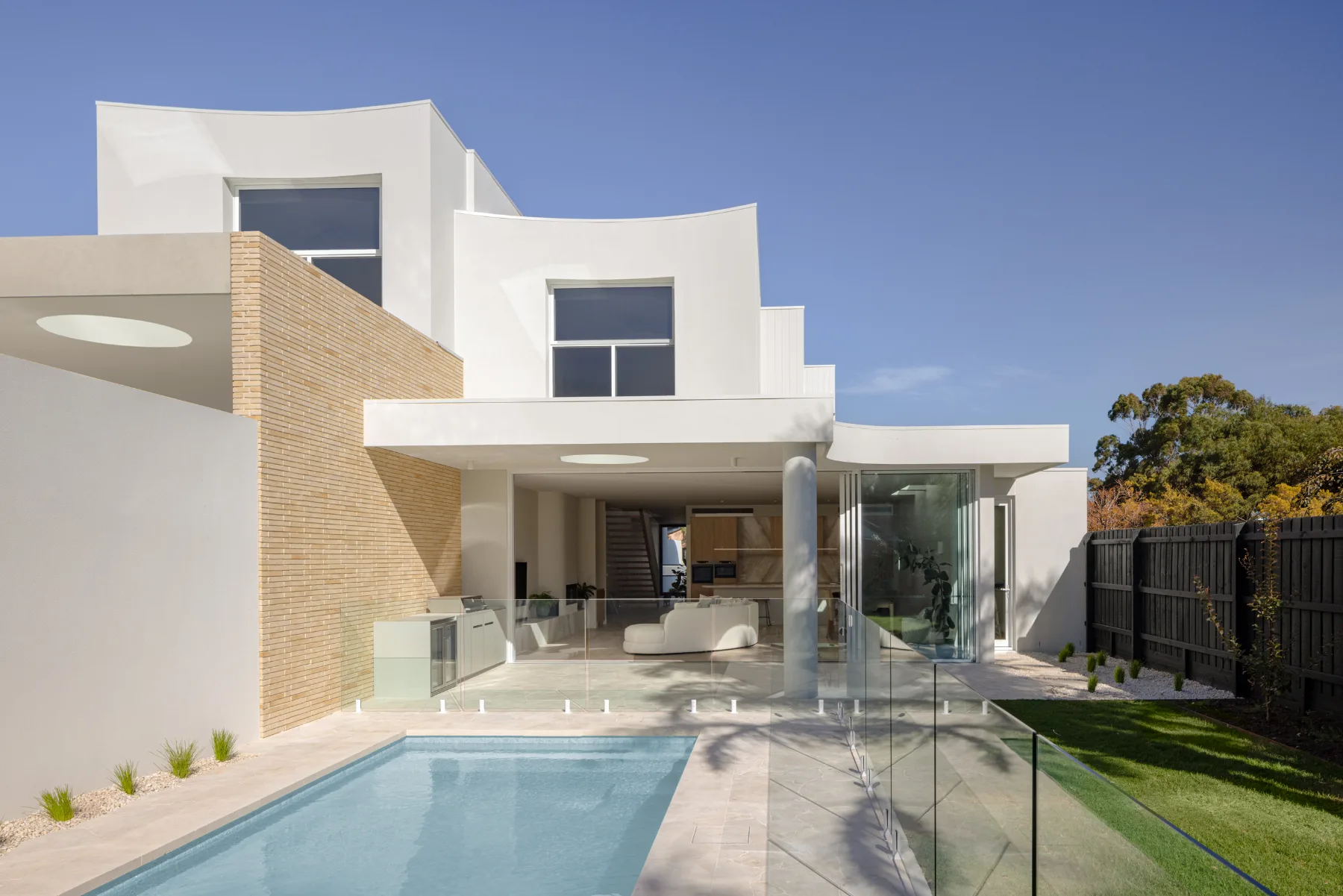 Darcy Avenue, Sandringham. The house and pool from the garden.